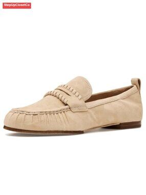 Women's Slip-On Penny Loafer Leather Suede Cloudfeel Comfort Travel Shoe